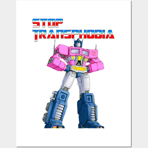 Stop Transphobia Transformers Wall Art by TrikoNovelty